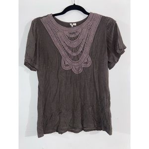 Gray Lace Shirt